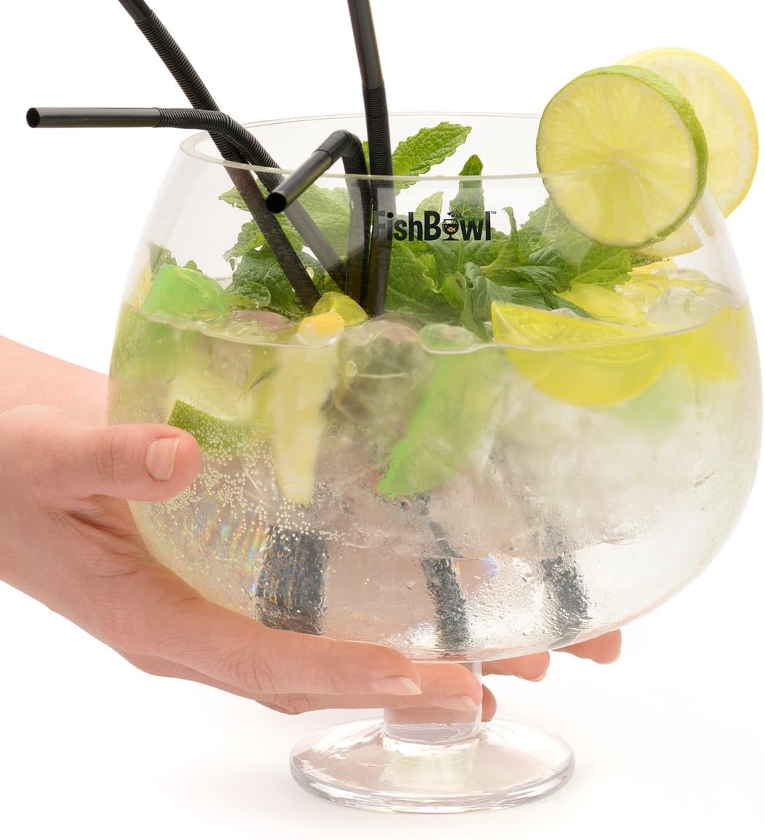 Fishbowl Jumbo Jumbo Cocktailglas Extra Groot 20 cm Enkel (3 Liter) - ShopVlot
