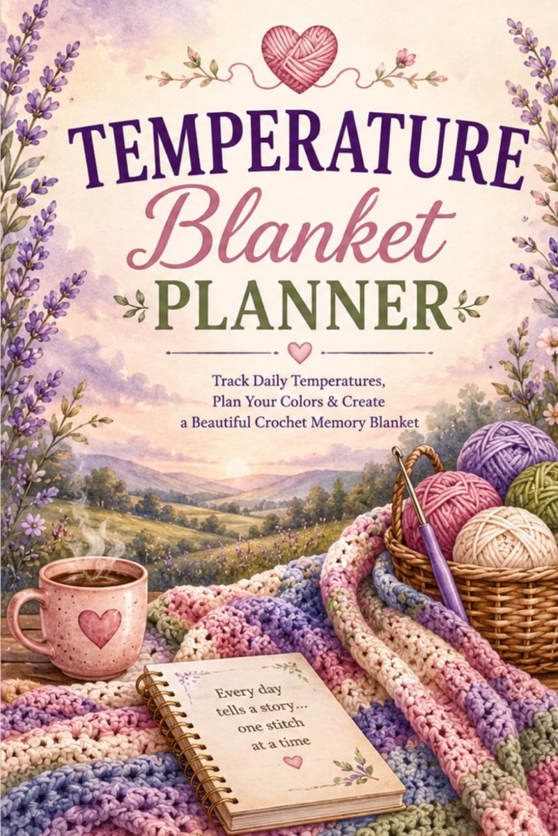 Temperature Blanket Planner: A Crochet Journal with Colour Charts, Daily Temperature Logs, Project Planning, Progress - ShopVlot