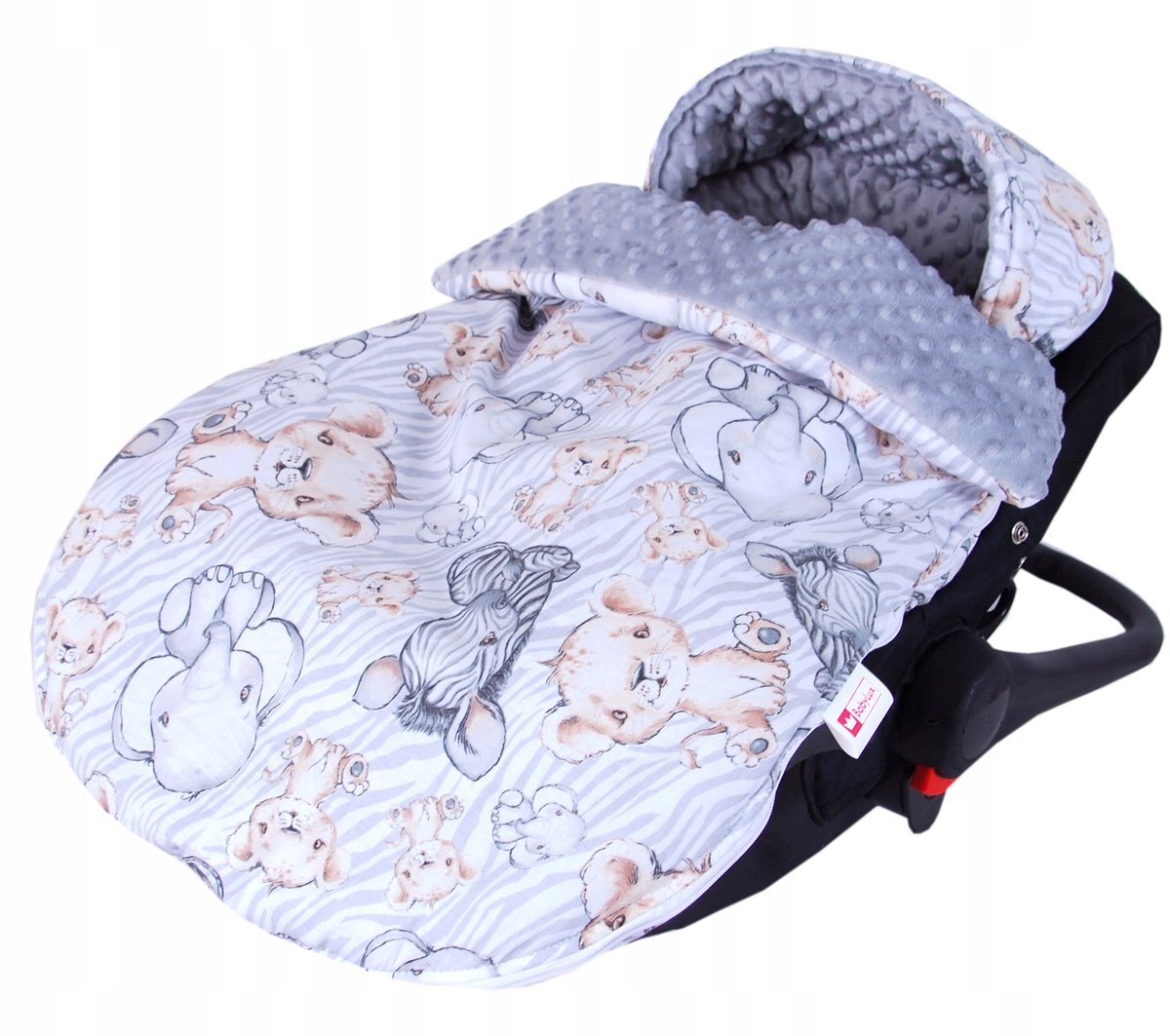 BabyLux Baby Slaapzak Lente Minky Katoen Kinderwagen Autostoel 90cm