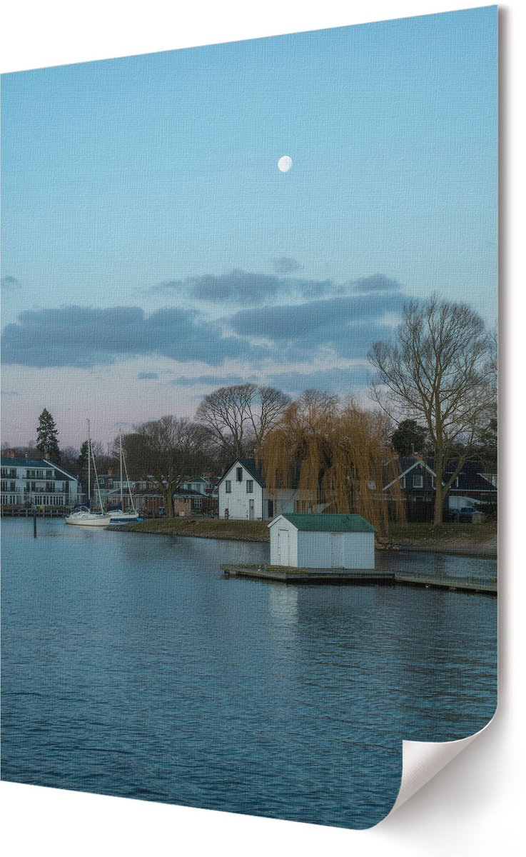 Coloray Polycanvas Poster - Stedelijk Landschap, Fotografie - A3 - Blauw Motief - Rechthoek - Kunstposter - Woonkamer, Slaapkamer, Kantoor - Modern