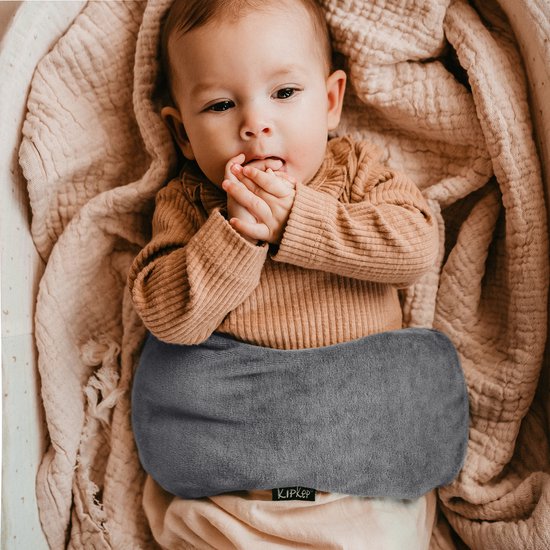 KipKep Woller Warmtekussen - Pebble Grey - pittenzak - bij buikkrampjes - kruik - onrust - huilbaby - grijs — afbeelding 4