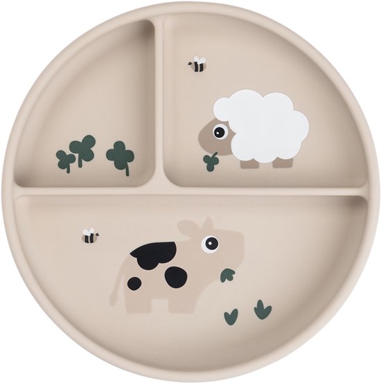 Done By Deer Tiny Farm Stick&Stay Vakjes Bord - Sand van Done by Deer — afbeelding 2