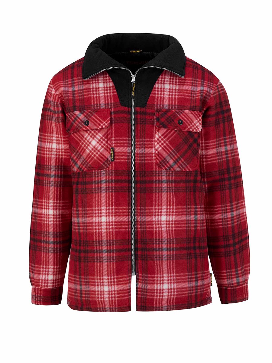 STØRVIK Stanley Houthakkers Fleece Jas Heren 2XL Rood