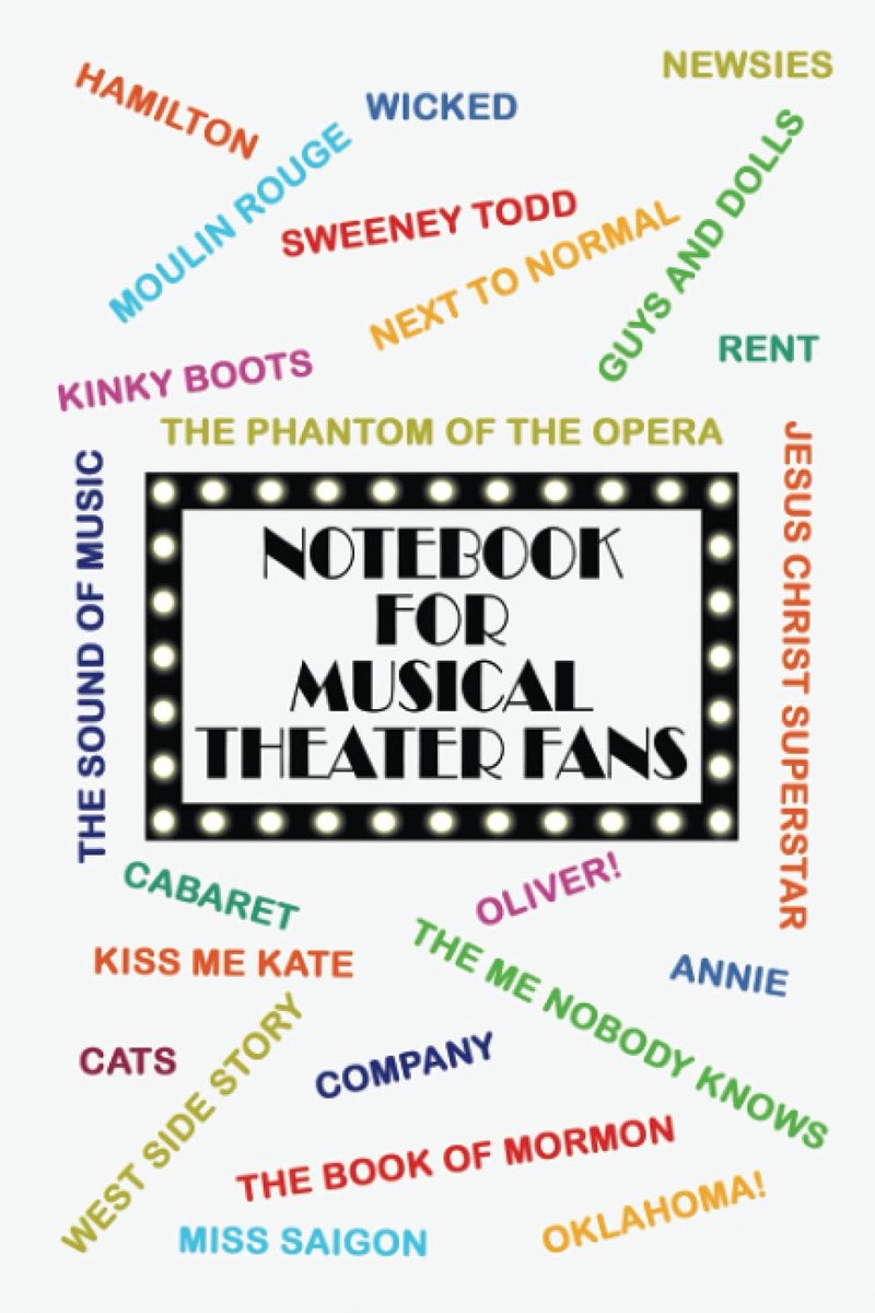 NOTEBOOK FOR MUSICAL THEATER FANS: A lined journal for lovers of musical theater - ShopVlot
