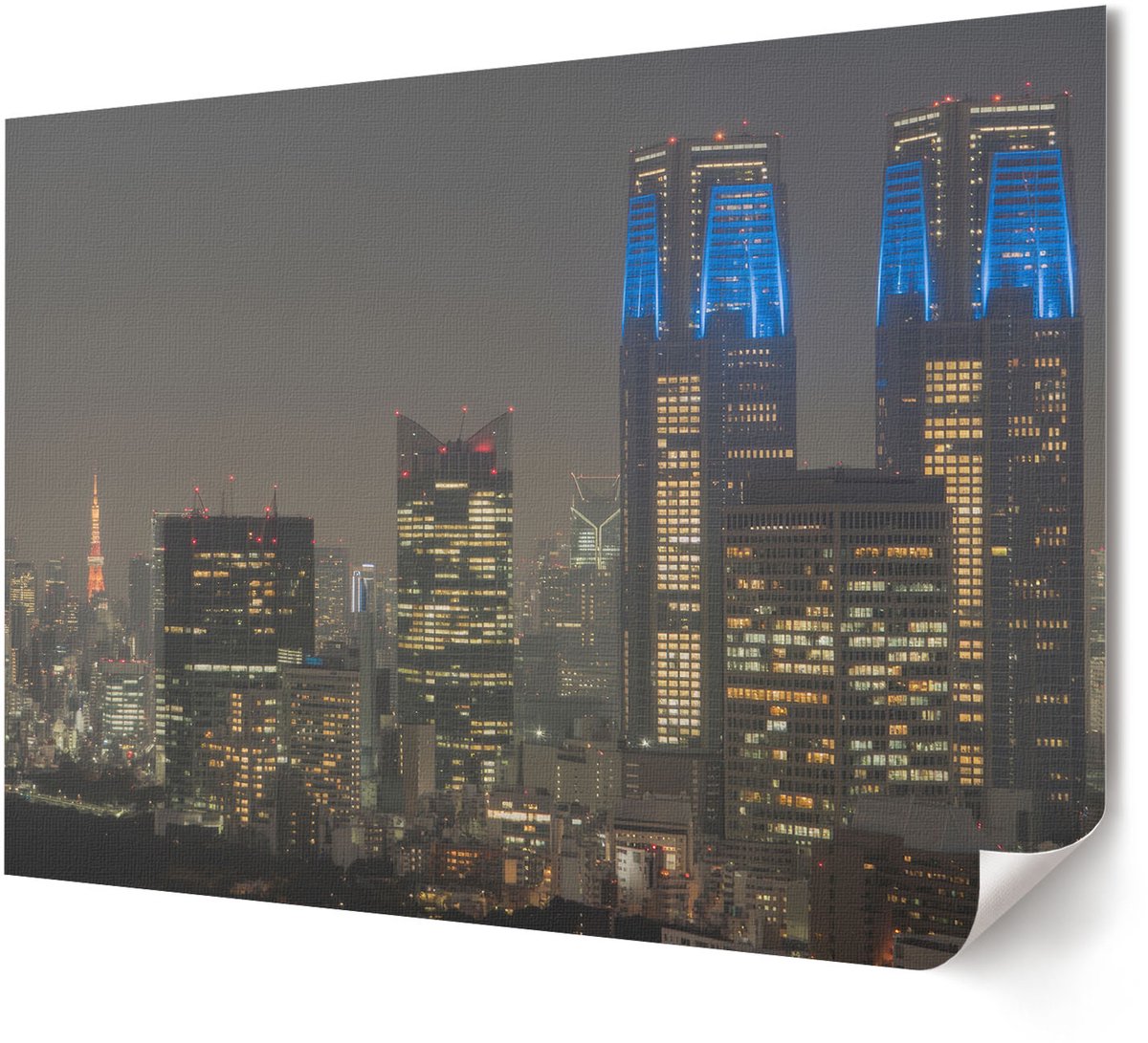 Coloray Polycanvas Wandposter - Speeltuin Op Het Eiland, Fotografie - A4 - Blauw Wandposter - Rechthoek - Wandkunstwerk - Woonkamer, Slaapkamer, Kantoor - Modern
