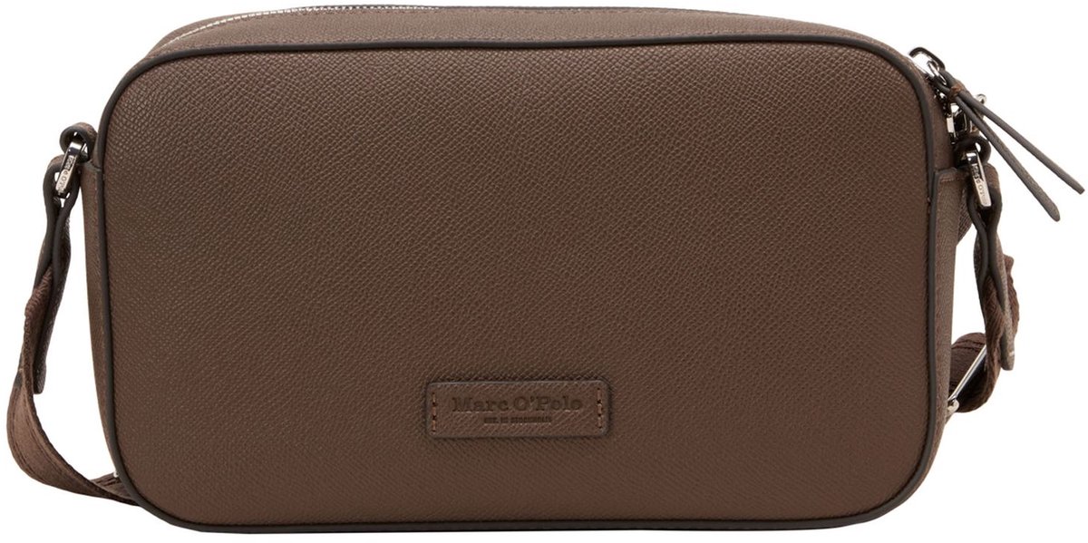 Marc O'Polo schoudertas Villar Crossbody Bag Dark Walnut donkerbruin