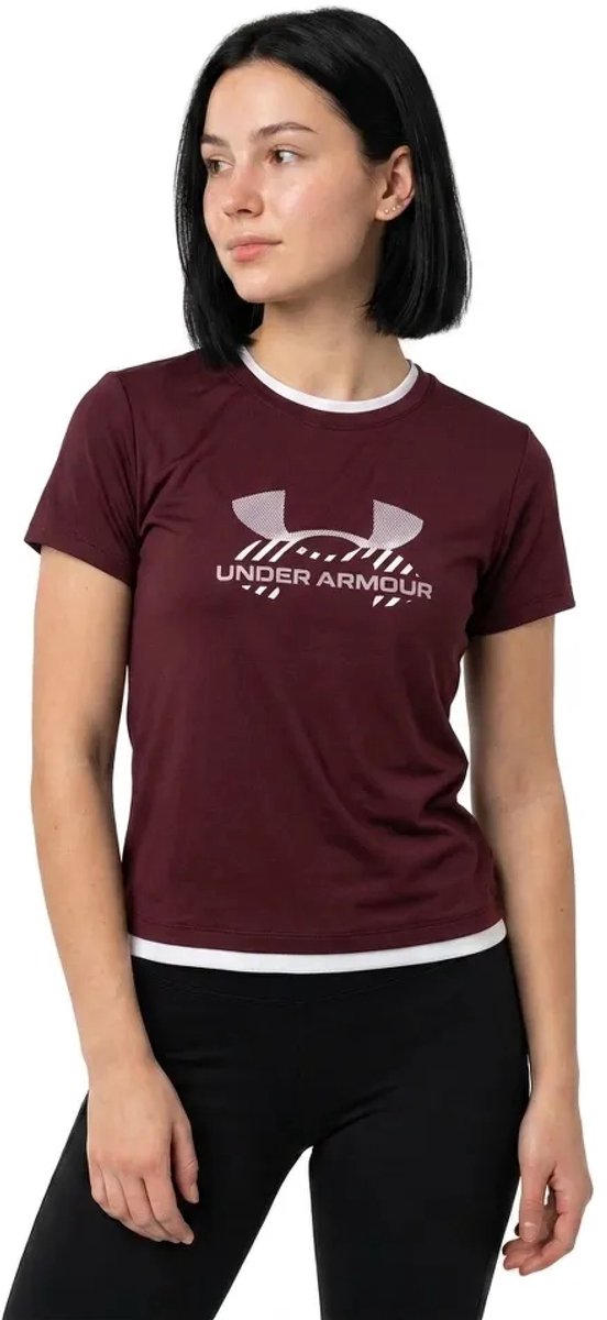 Under Armour Tech Branded T-shirt Met Korte Mouwen Paars L Vrouw