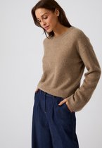 Damart - Trui van geborsteld puur wol - Dames - Beige - M