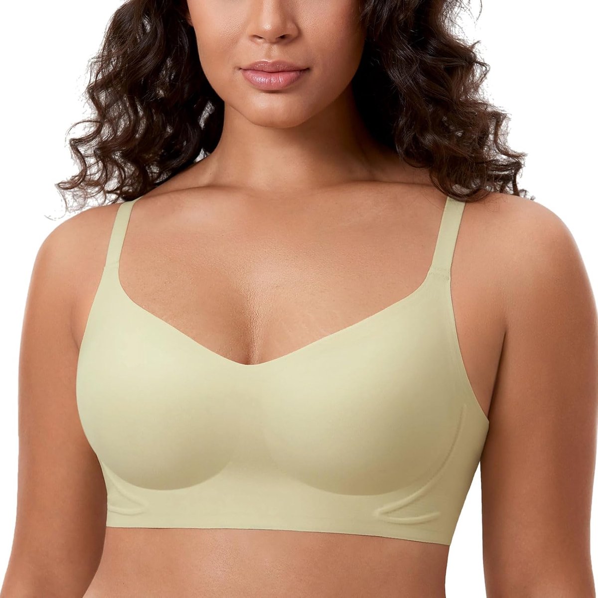 Naadloze beha zonder beugel voor dames, onzichtbare gevoerde ontlastingsbralette