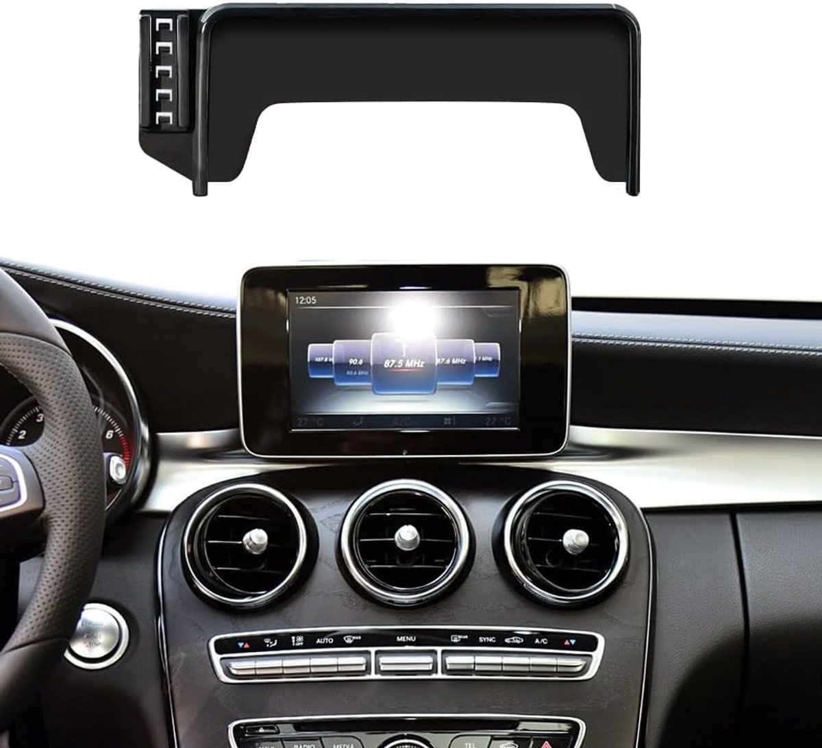 Telefoonhouder, compatibel met Mercedes Benz glc X253 Coupe C-klasse w205 C205 2015 2016 2017 2018 (voor C W205 2015-2018/GLC X253 2016-2019)