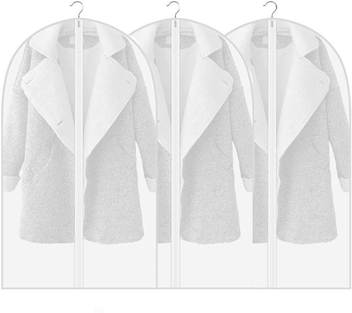 Duidelijke Kleding Hoezen Tas 5 Stuks Set, 100% Odor-Free, Herbruikbaar en Duurzaam