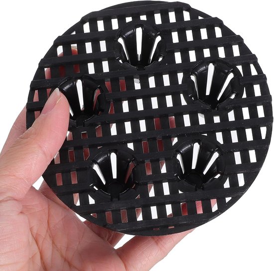 Poten, plantenbak, inzetstuk, kunststof, 10 cm, rond, met afvoer, voor tuin, terras, buitenpotten, plantenbak, verhoging tegen wortelrot — afbeelding 3