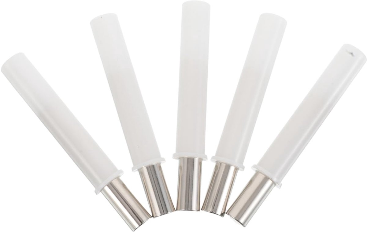 5 stuks dempers afvalcontaineronderdelen huishoudelijke verzorging soft-closing-accessoires soft-closing-systeem dempingssysteem vuilnisemmer accessoires langzaam sluitsysteem wit plastic