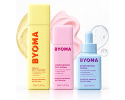 BYOMA Hydration Set – 3-delige Skincare Set – Creamy Jelly Cleanser 175 ml + Brightening Serum 30 ml + Moisturizing Gel-Cream 50 ml