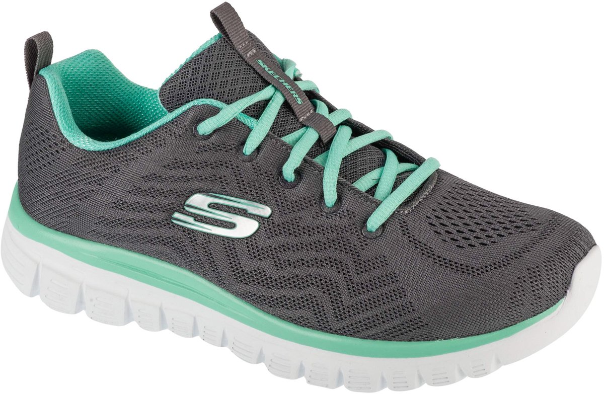 Skechers Sport GRACEFUL GET CONNECTED WIDE FIT Sneakers Damesschoenen Grijs