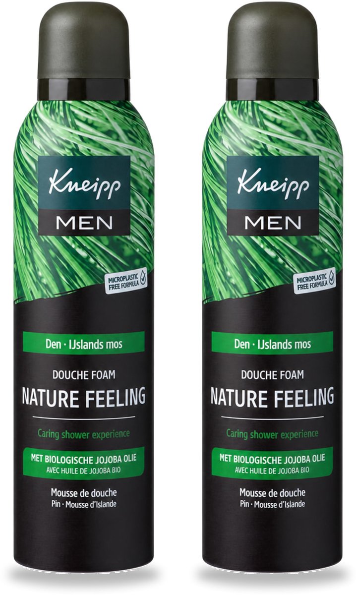 2 x Kneipp – Men Nature Feeling – Douche Foam – Frisse Dennengeur – 200 ml - Voordeelverpakking - 2 stuks