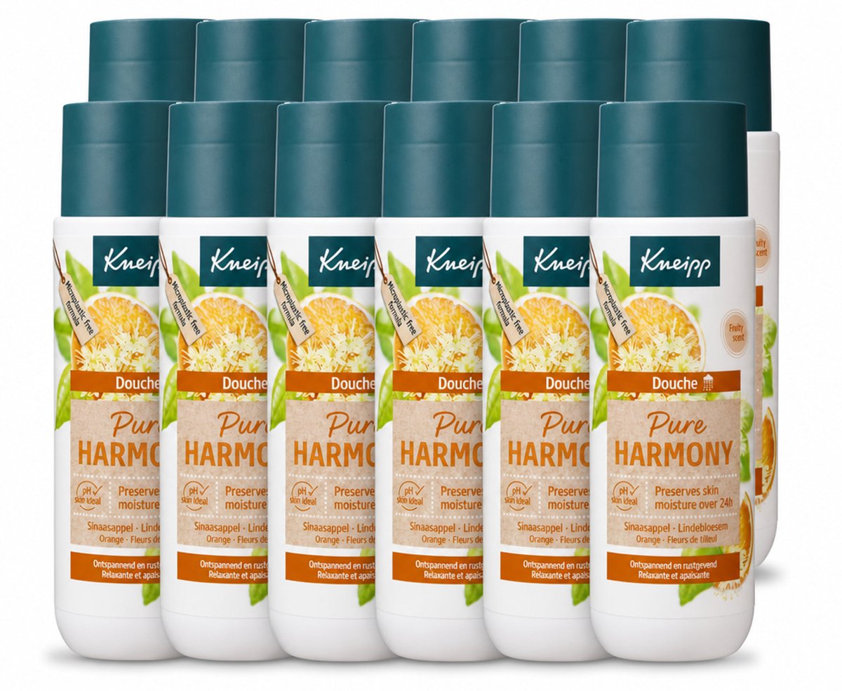 12 x Kneipp - Douchegel - Oranje lindebloesem - 200 ml - Voordeelverpakking - 12 stuks