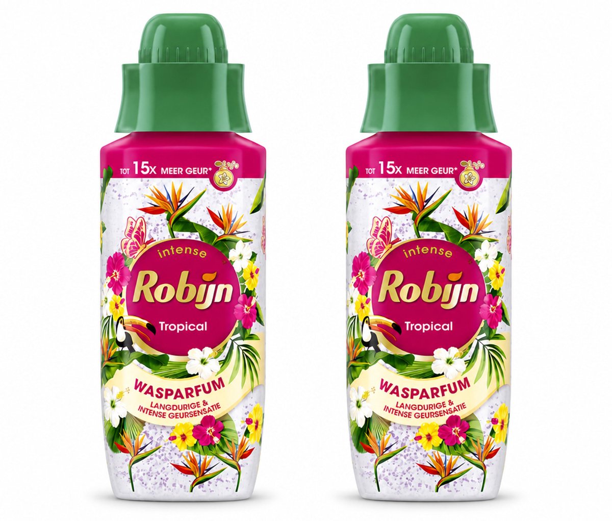 2 x Robijn – Wasparfum – Tropical – 342 ml - Voordeelverpakking - 2 stuks