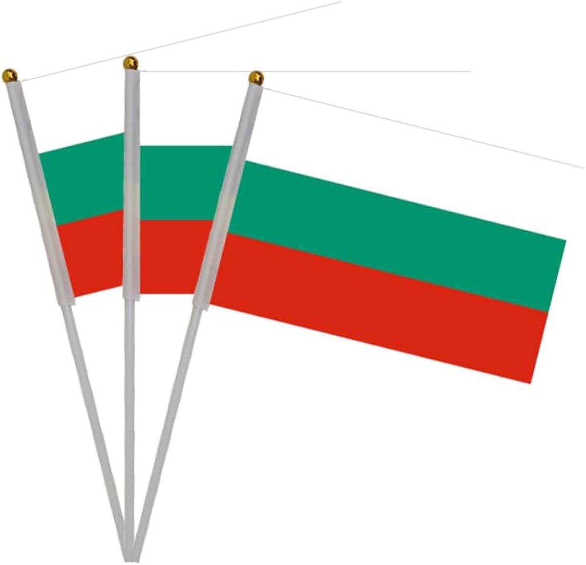 Nationale feestdag, feest, parades, handvlag, Bulgarije, sportevenementen, decoratie van bars vlaggen Bulgarije Bulgarije Bulgarije