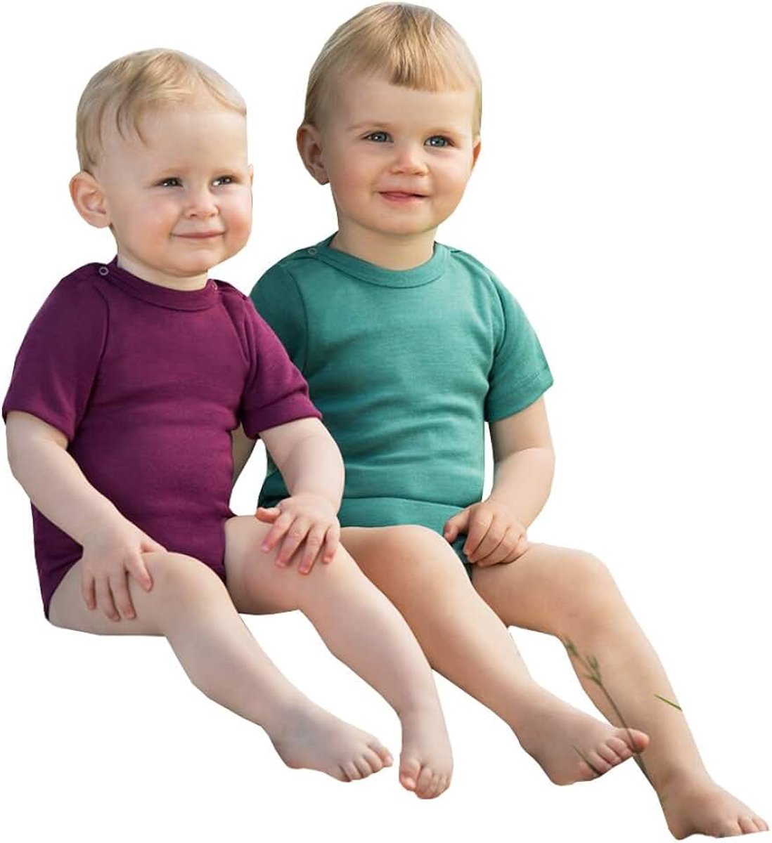 Suit, biologische wol en zijde (5, 2-3 jaar - EU 98/104, Kingfisher)