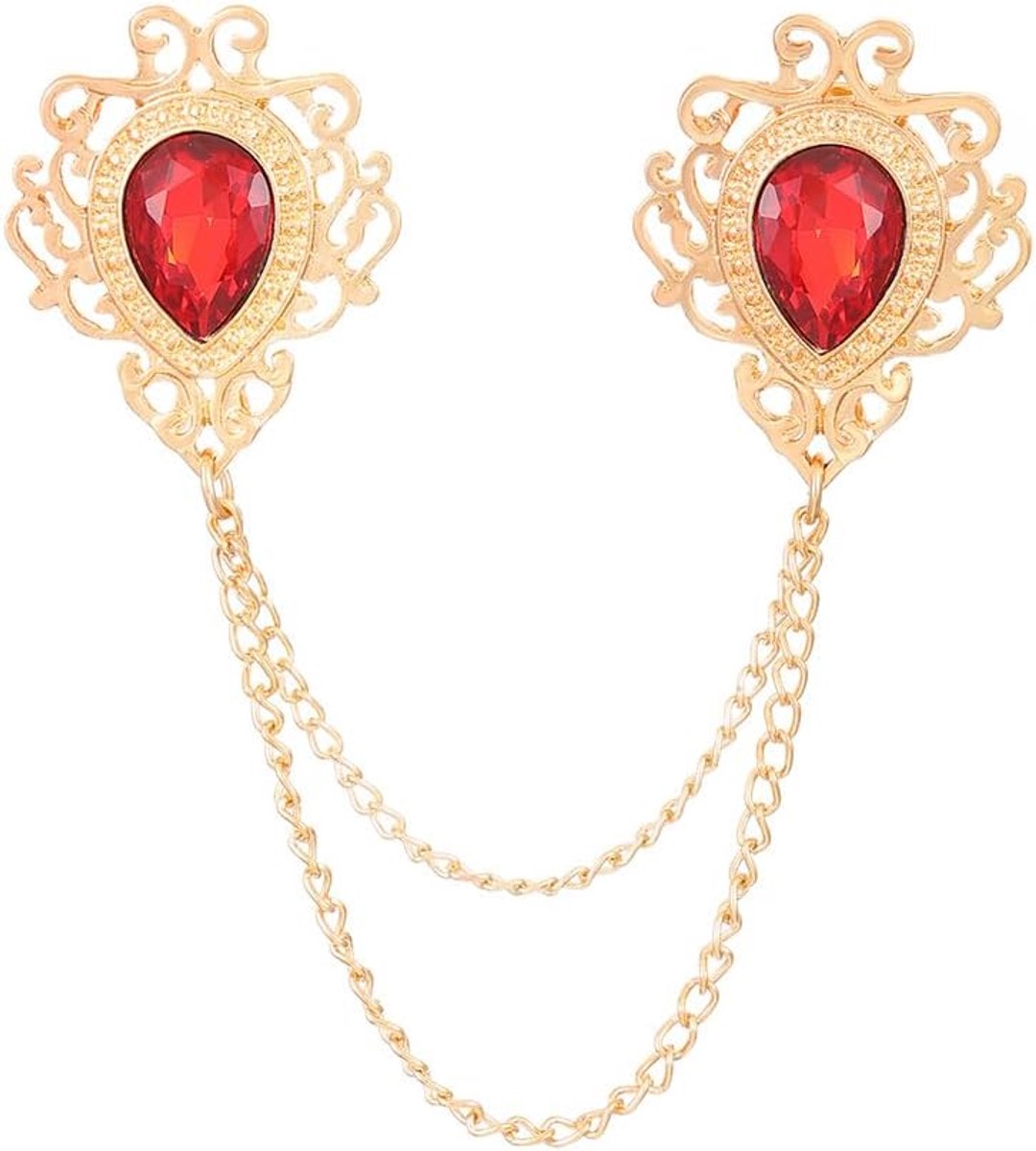 Broche Ketting Druppel Kristal Ornament Kleding Accessoires Sieraden Decoratie Elegante Ketting Pin