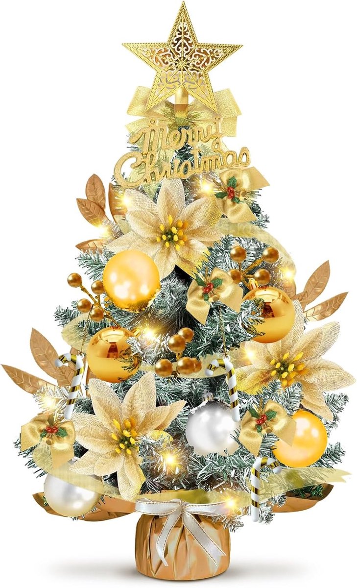 Kunstkerstboom 60 cm met LED-Verlichting