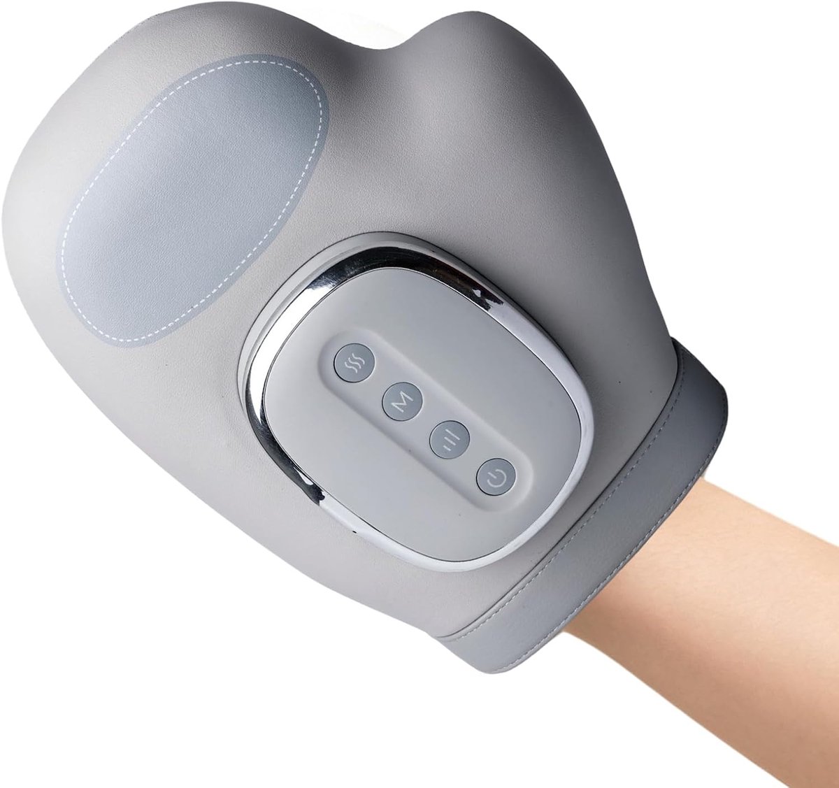 Handmassageapparaat met warmte en compressie, handmassageapparaat, 3 modi, elektrisch vingermassageapparaat, handmassageapparaat voor pols/vinger/hout, verlicht handvermoeidheid