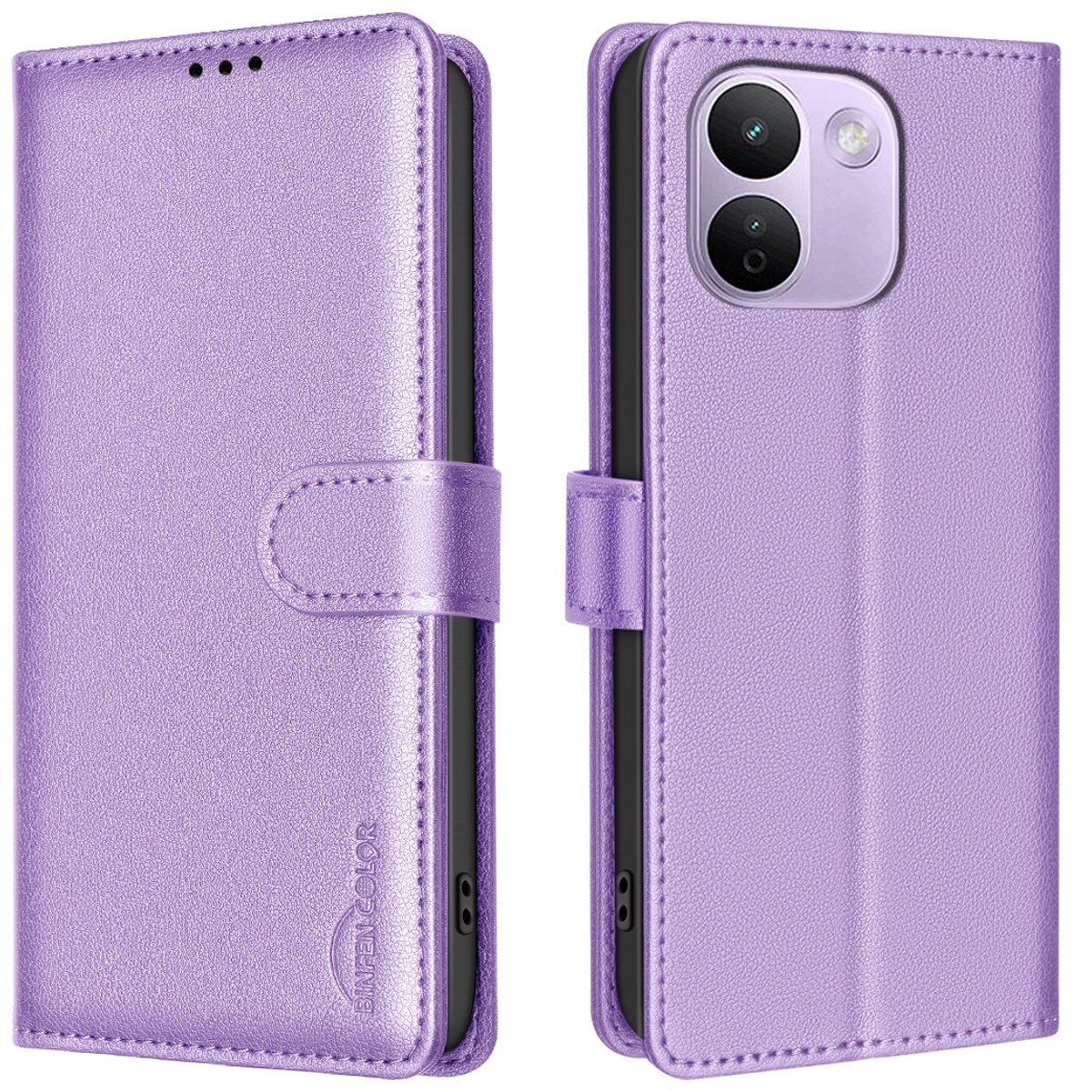 BINFEN Hoesje - Geschikt voor Xiaomi Redmi Note 17 Pro Max Hoesje - BINFEN Color Book Case - Lila