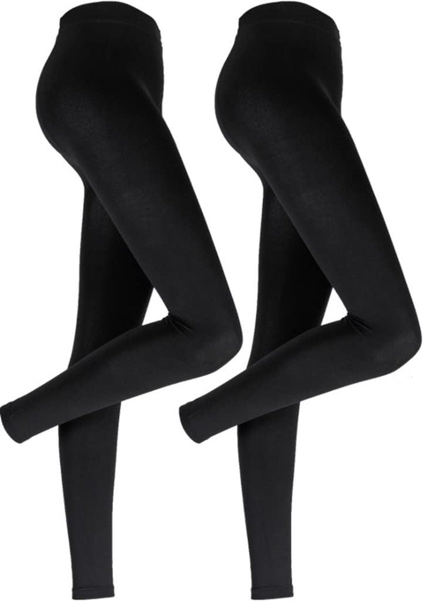 Leggings voor dames, zwart, warme winterleggings met fleecevoering, ondoorzichtig en elastisch