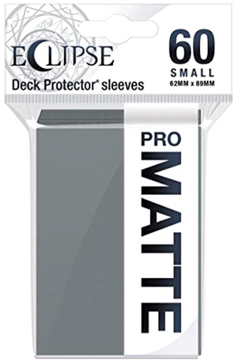 Matte Small Sleeves 60 Count - Smoke Grey for Optimal Protection of Gaming Cards, Sports Cards, and Collectible Cards