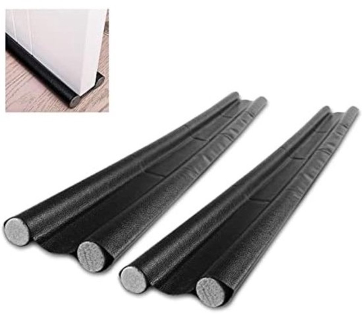 Tochtstrips Deur - Tochtstopper - Zwart