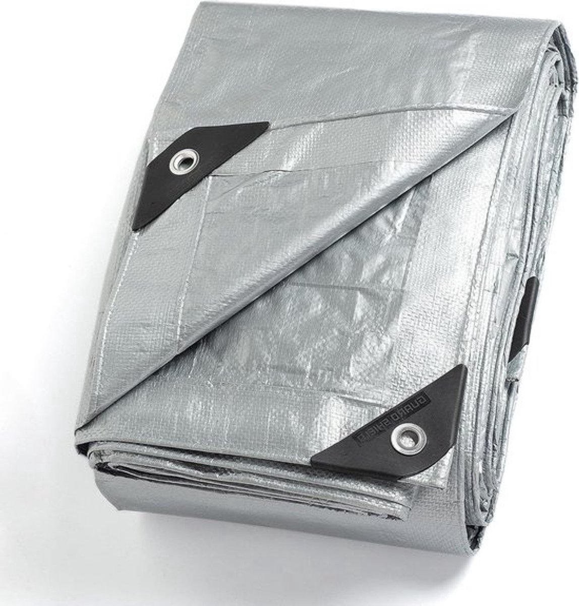 Tentzeil Waterdicht 6 m x 8 m Zilverkleurig Multifunctioneel Polyester Zeildoek 120 g/m² - Beschermend Zeil Scheurvast UV-Gestabiliseerd met Inslagringen