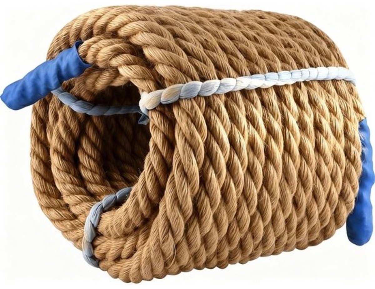 20m jute touw voor trekspel en tuinieren - 20mm diameter