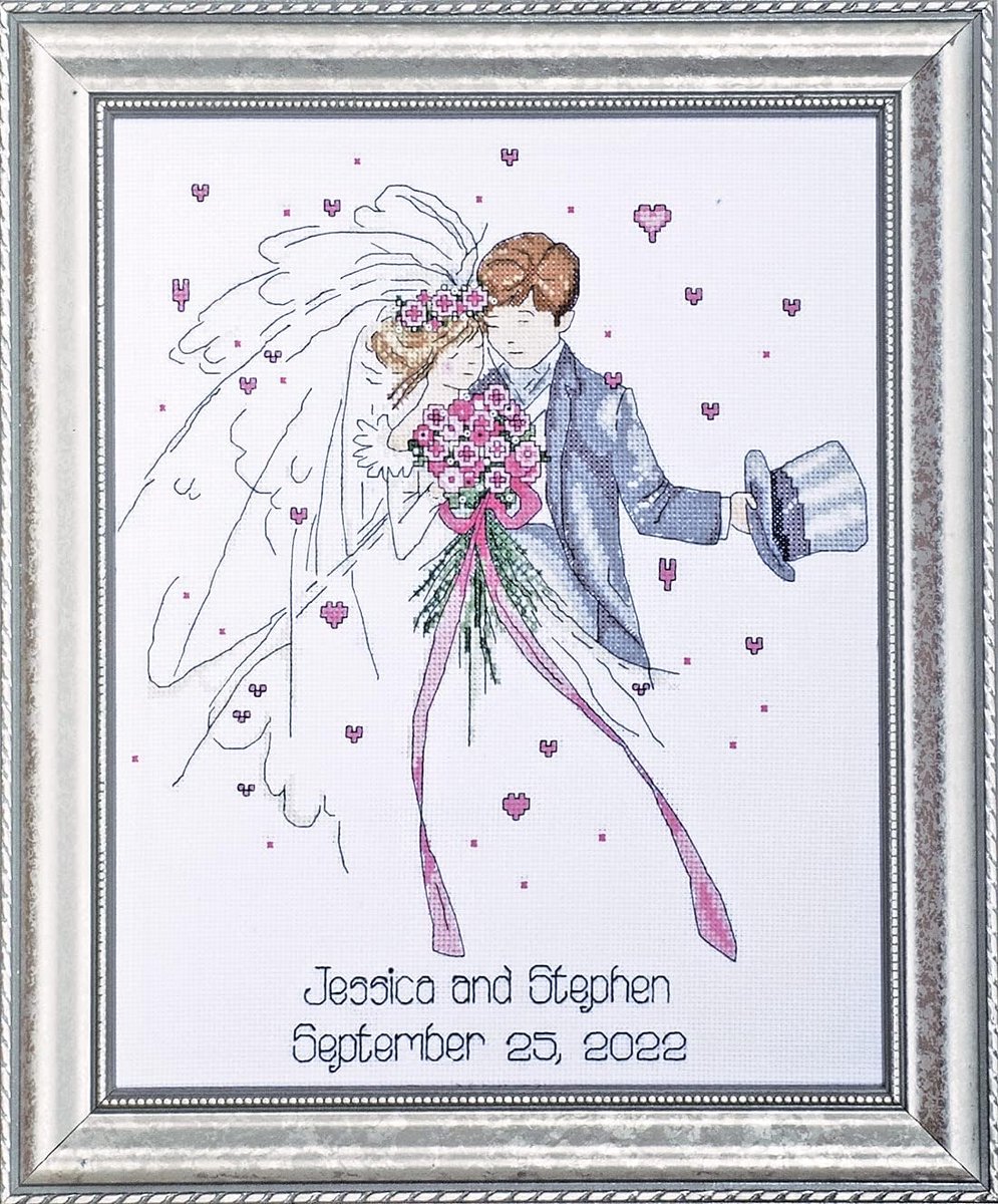 Works Counted Cross Stitch Kit, Katoen, Zilver, 1