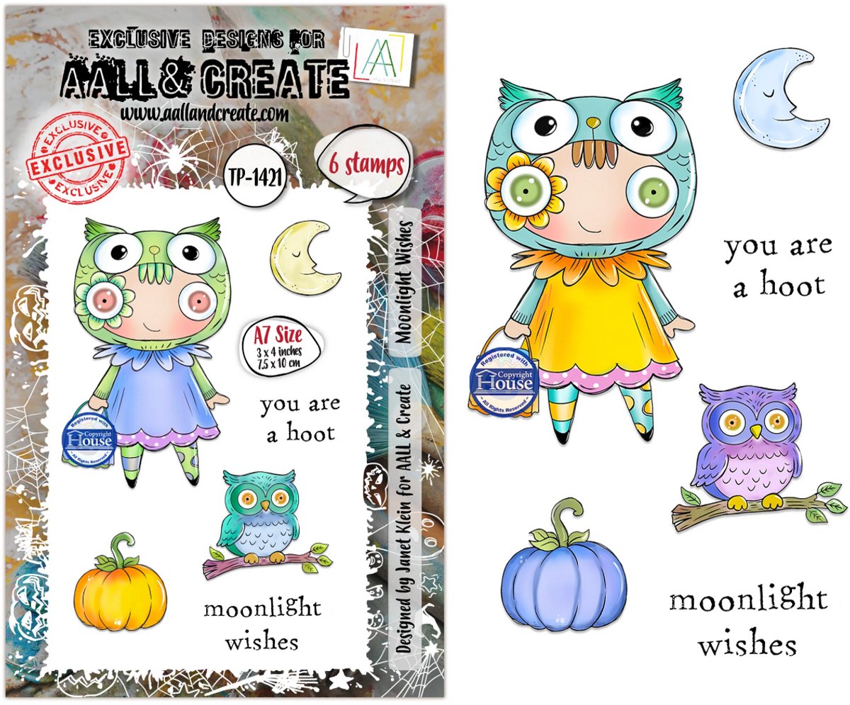 Aall & Create clearstamps A7 - Moonlight wishes