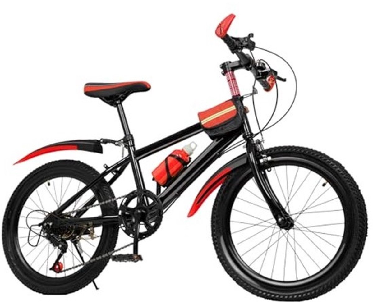 20 Inch Mountainbike voor Kinderen en Volwassenen - Voor Jongens en Meisjes, Voor Wegen en Bergen, Rood