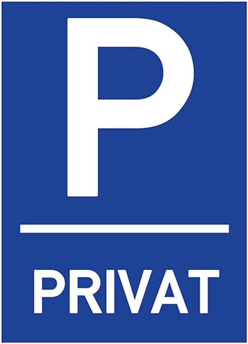 Bord parkeren verboden privé stopverbod parkeerplaats privé blauw duidelijk teken voor parkeerverbod parkeerplaats borden privé perceel