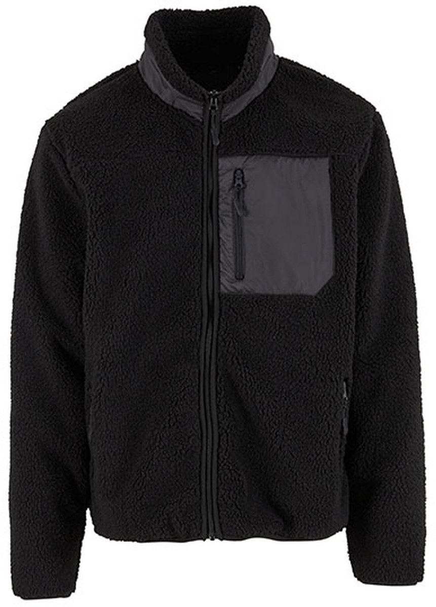 New Morning Studios Bonded Sherpa Jacket NM049 Zwart