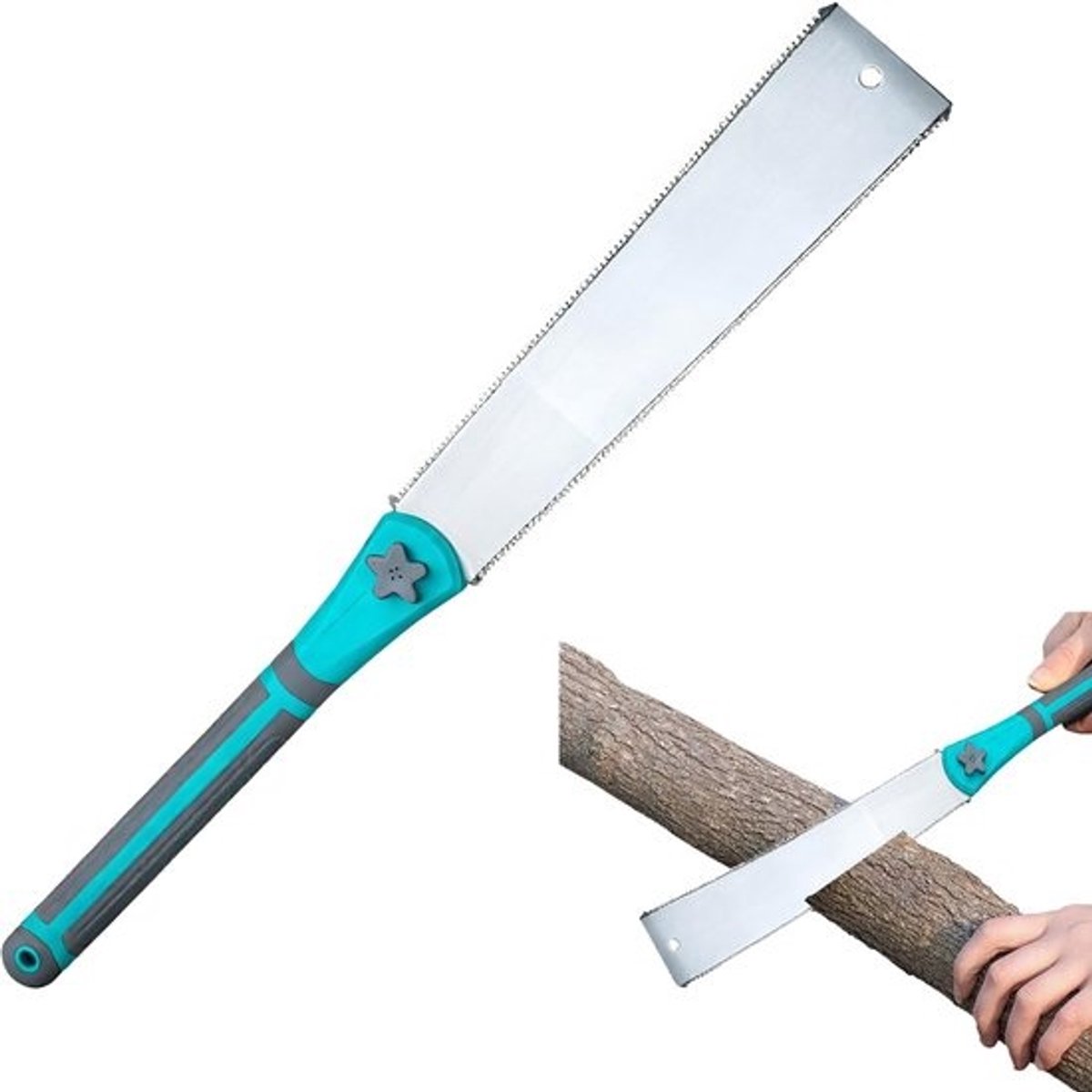 Solidchoice - Handzaag met Dubbelzijdige Fijne Tanden voor Houtbewerking