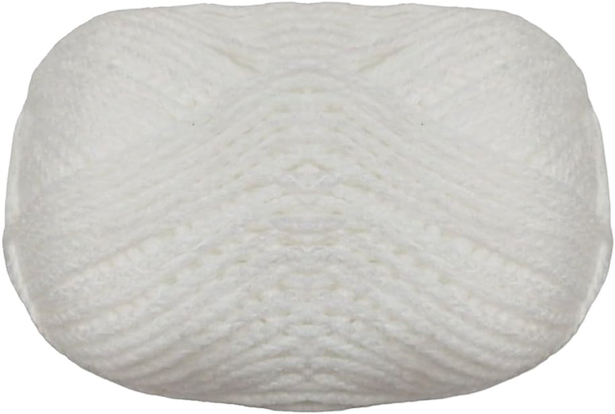 100 g - 120 meter, wol voor haken, breien, acryl, voor haken, breien, breien (1, wit 101)