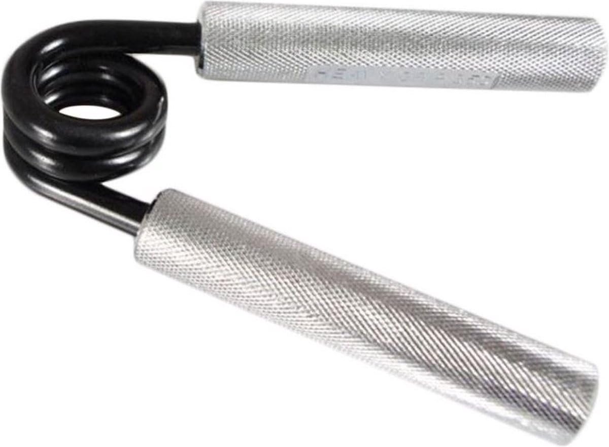 - Fitness - Aluminium- en Staal - Knijphalter - Trainen - Handknijper - Grijs/Zwart - 200 lbs - Spieren