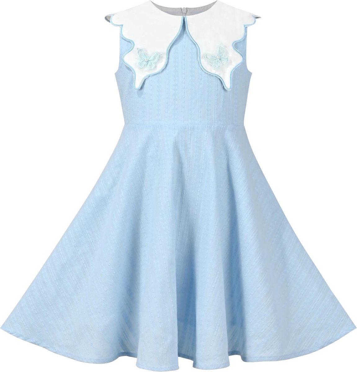 Effen Casual Mouwloze Jurk met Ruches