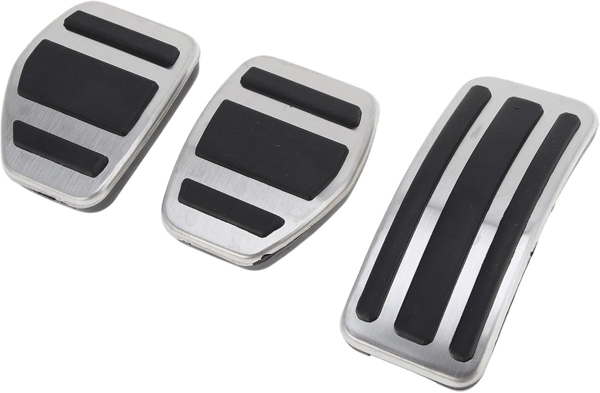 Pedalen Cover Voetsteun Pedaal Pads Voetsteun Dead Pedaal Pad Cover voor Peugeot 208 2013-2018 Rvs Zilver Tone
