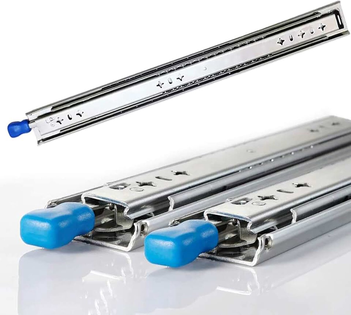48 Inch / 1200 mm Balladegeleiders Met Lock-in/Out-vergrendelingsfunctie Laadvermogen Tot 120 Kg / 256 Lb, Volledig Uittrekbaar Telescopische Geleiders, Zijmontage