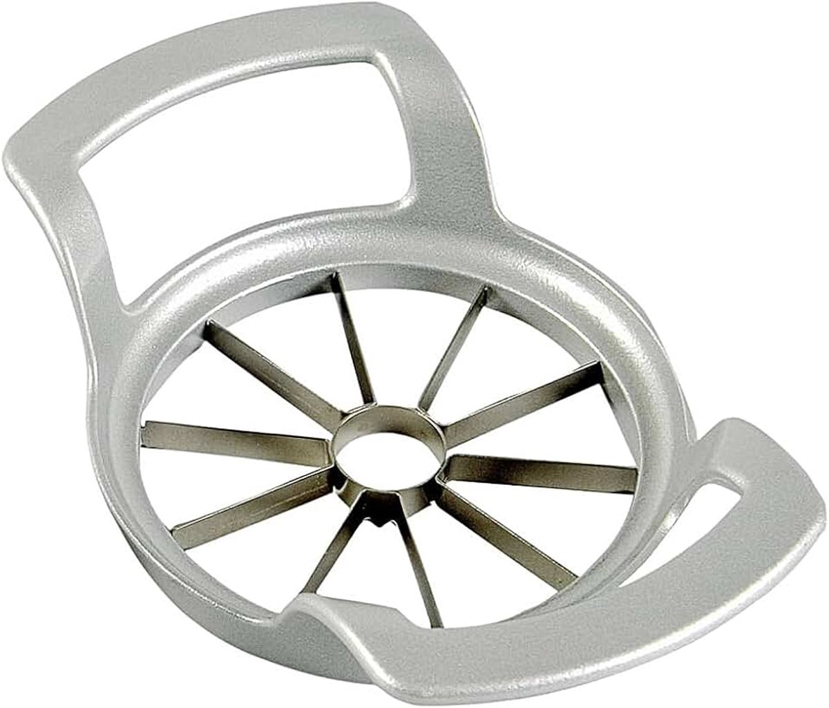 Appel- en peersnijder, ø 9 cm, aluminium/roestvrij staal, Divisorex, zilver, 51102260