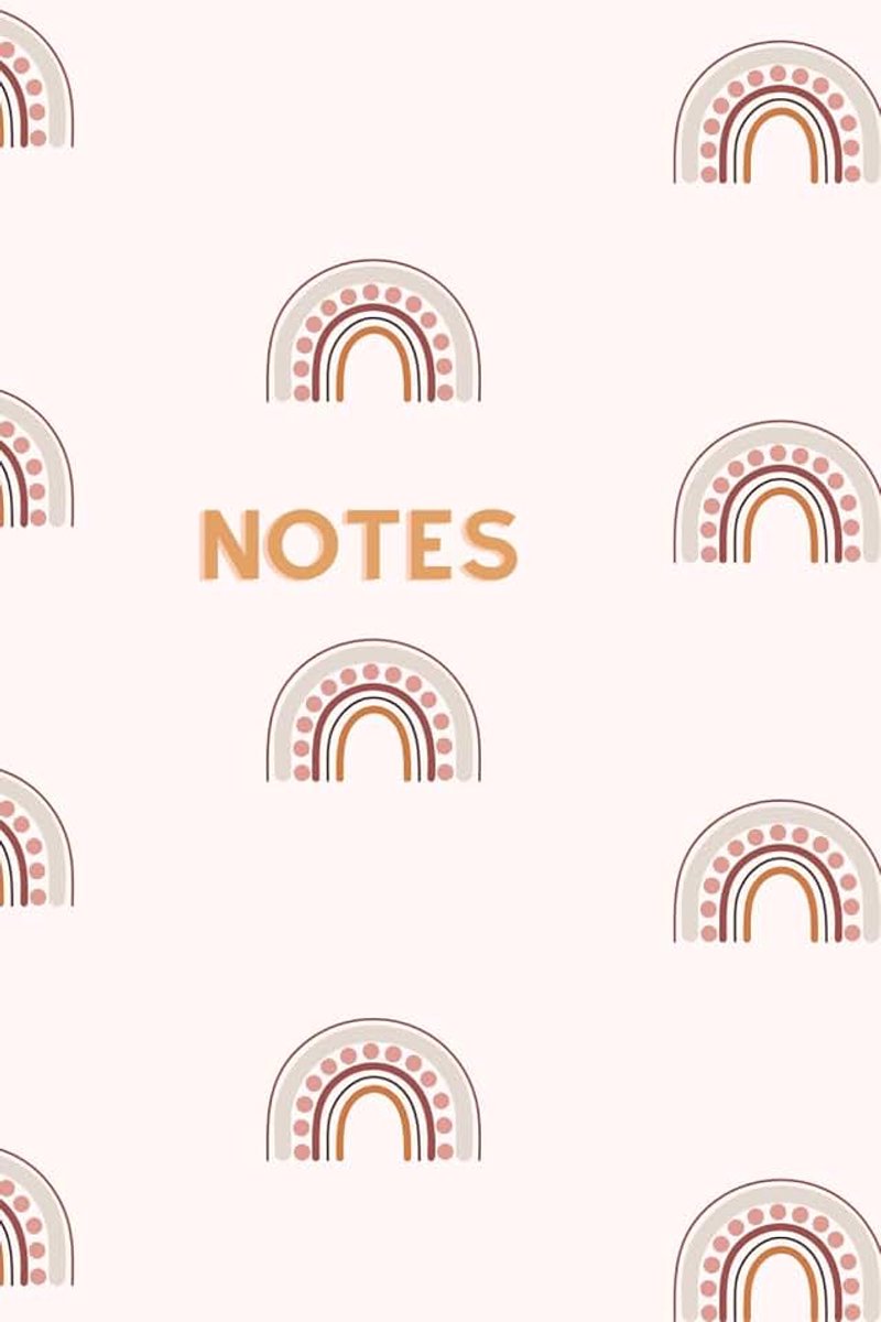 Neutral Rainbow Journal with 200 Lined Pages
