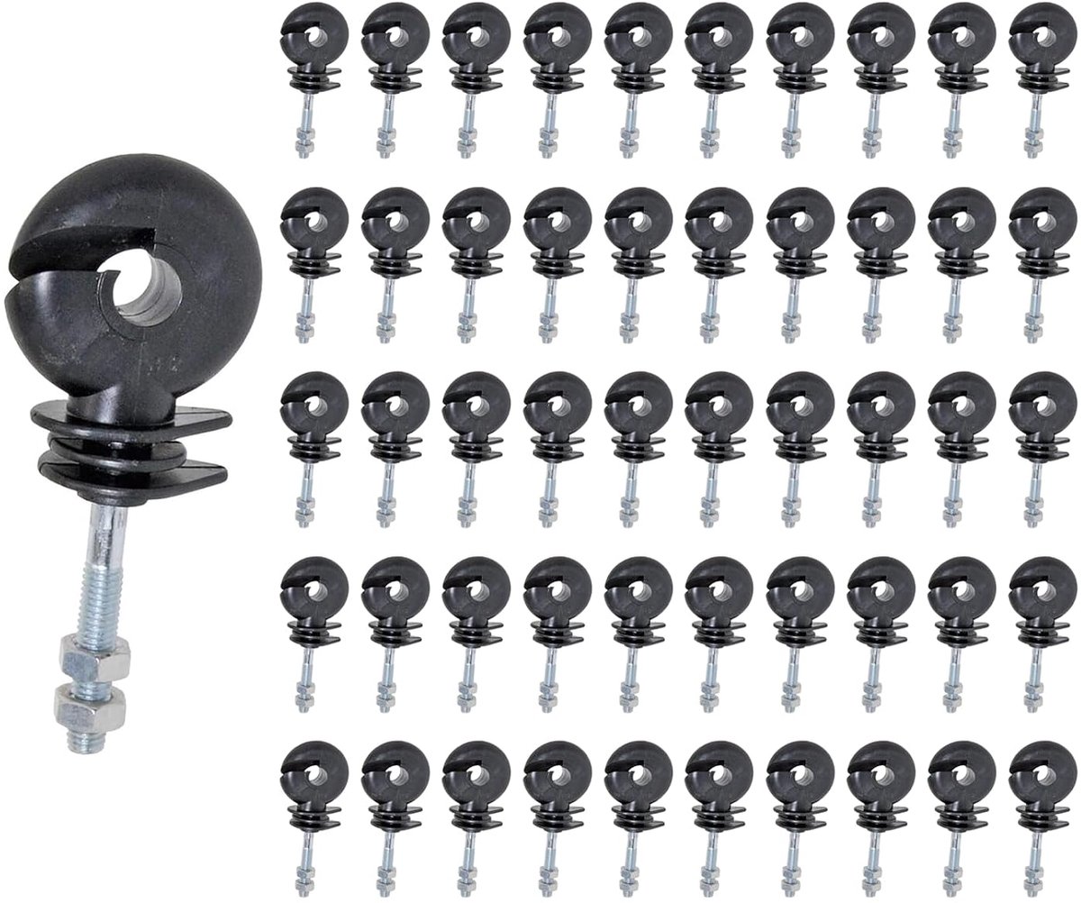 Omheining ringisolatoren, elektrische omheiningsisolator, schroefisolatoren, inschroefringisolatoren, elektrische omheiningsaccessoires voor ijzeren stokken, schroeftype