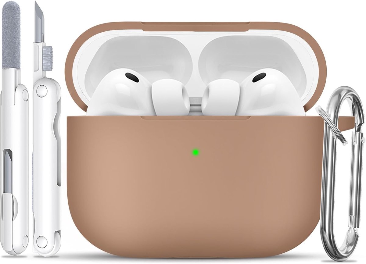 Siliconen voor AirPods Pro 3 Hoes, Light Brown