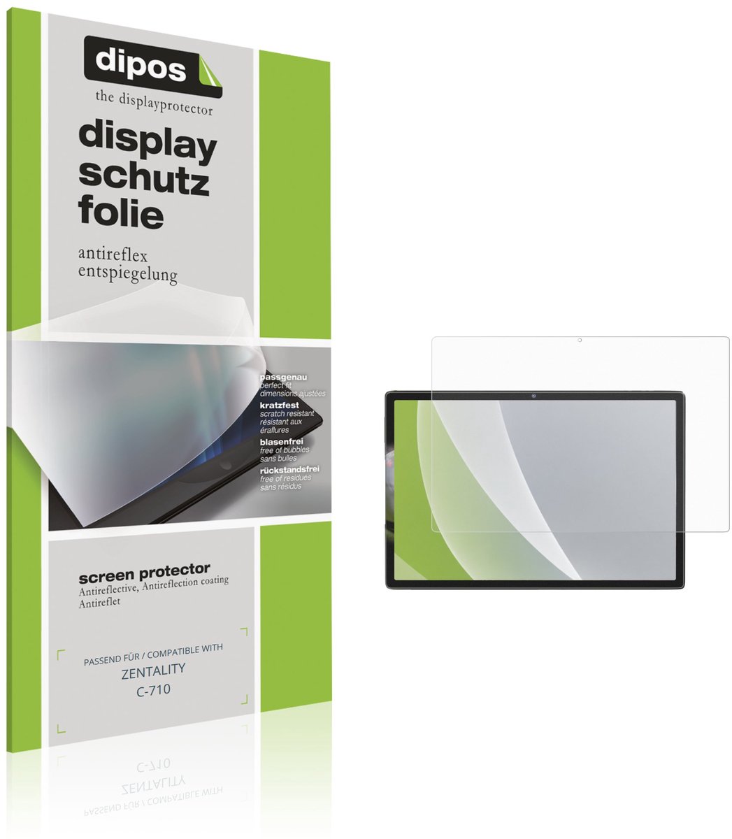 dipos – 2x Matte Beschermfolie geschikt voor ZENTALITY C-710 | Krasbestendige & antireflecterende Screenprotector Ultra-Thin
