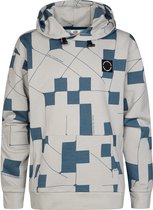 Petrol Industries - Jongens Hoodie met geometrische print - Zwart - Maat 176
